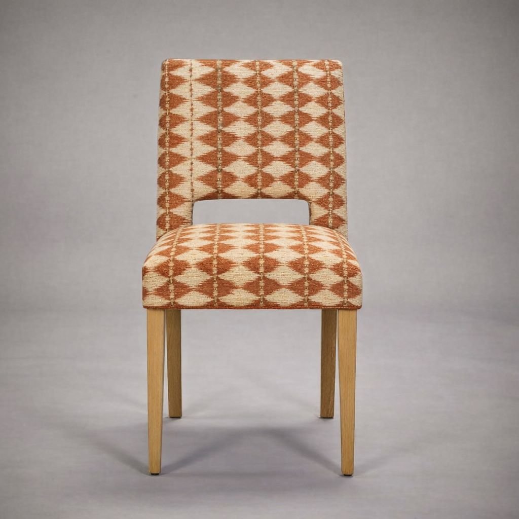 Chalk chair in myrthus fabric copper