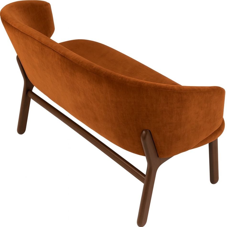 Arco 2 Seat Bench in Adore Velvet Finish